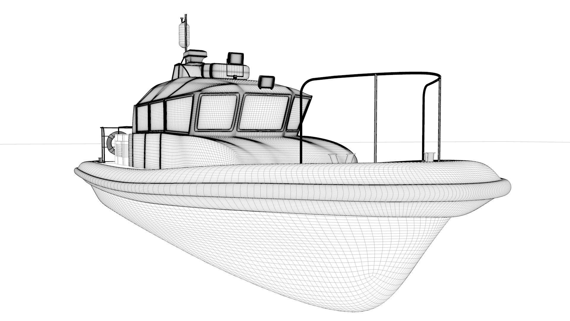 Pilot Boat 3D model_19