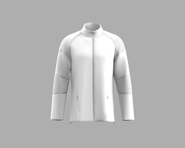 Men jacket with zipper Marvelous Designer 3D model