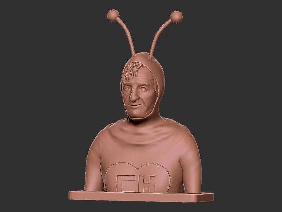 Chapulin Colorado Bust 3D print model_0