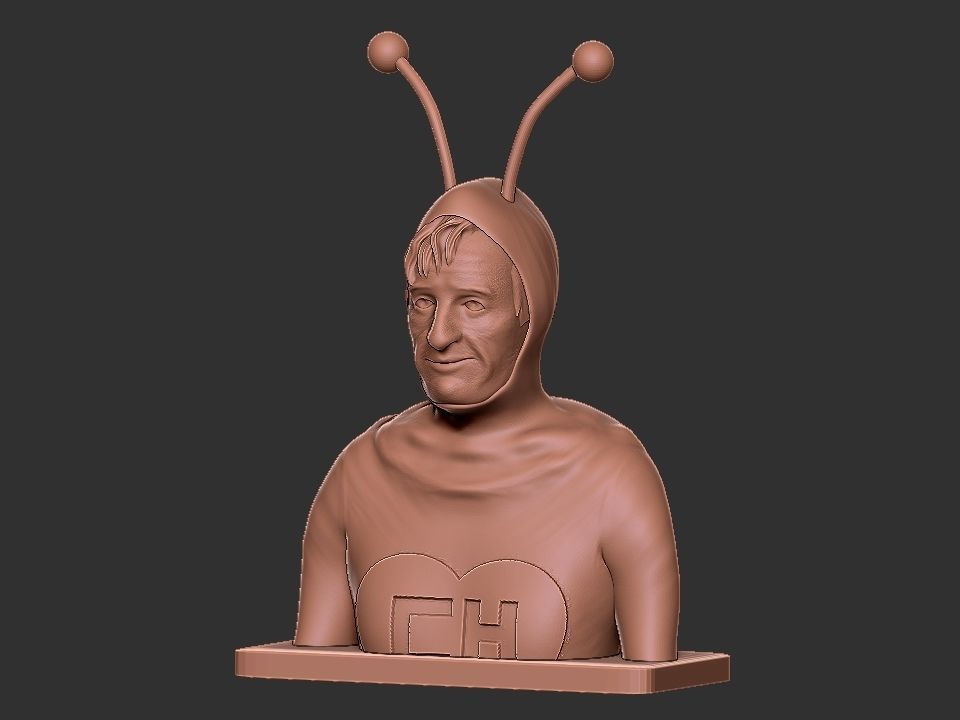 Chapulin Colorado Bust 3D print model_2