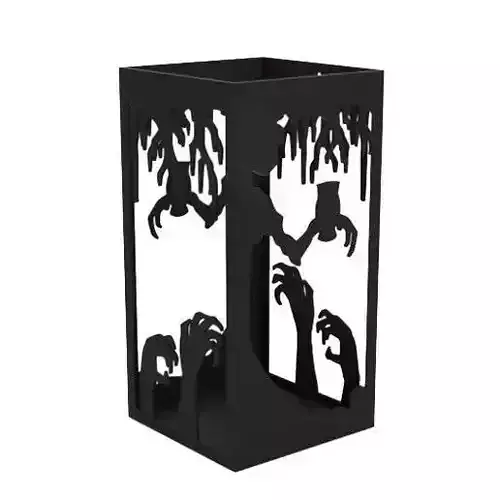 Lantern halloween tree candle holder