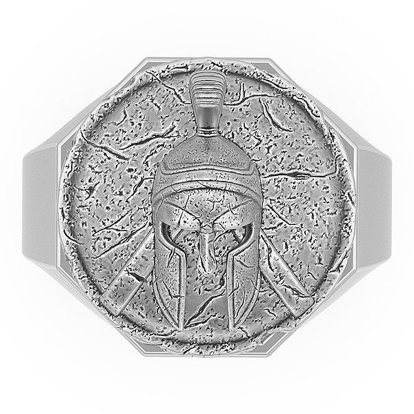 spartan ring Silver Gold  Print  3D print model_2