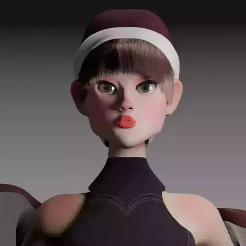 Gtt6yg girl wearing santa hat