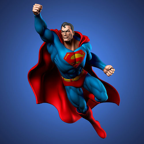 Superman Classic 3D print model