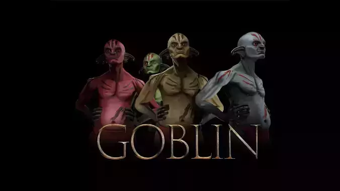 RPG Game ready Fantasy Animated Goblins