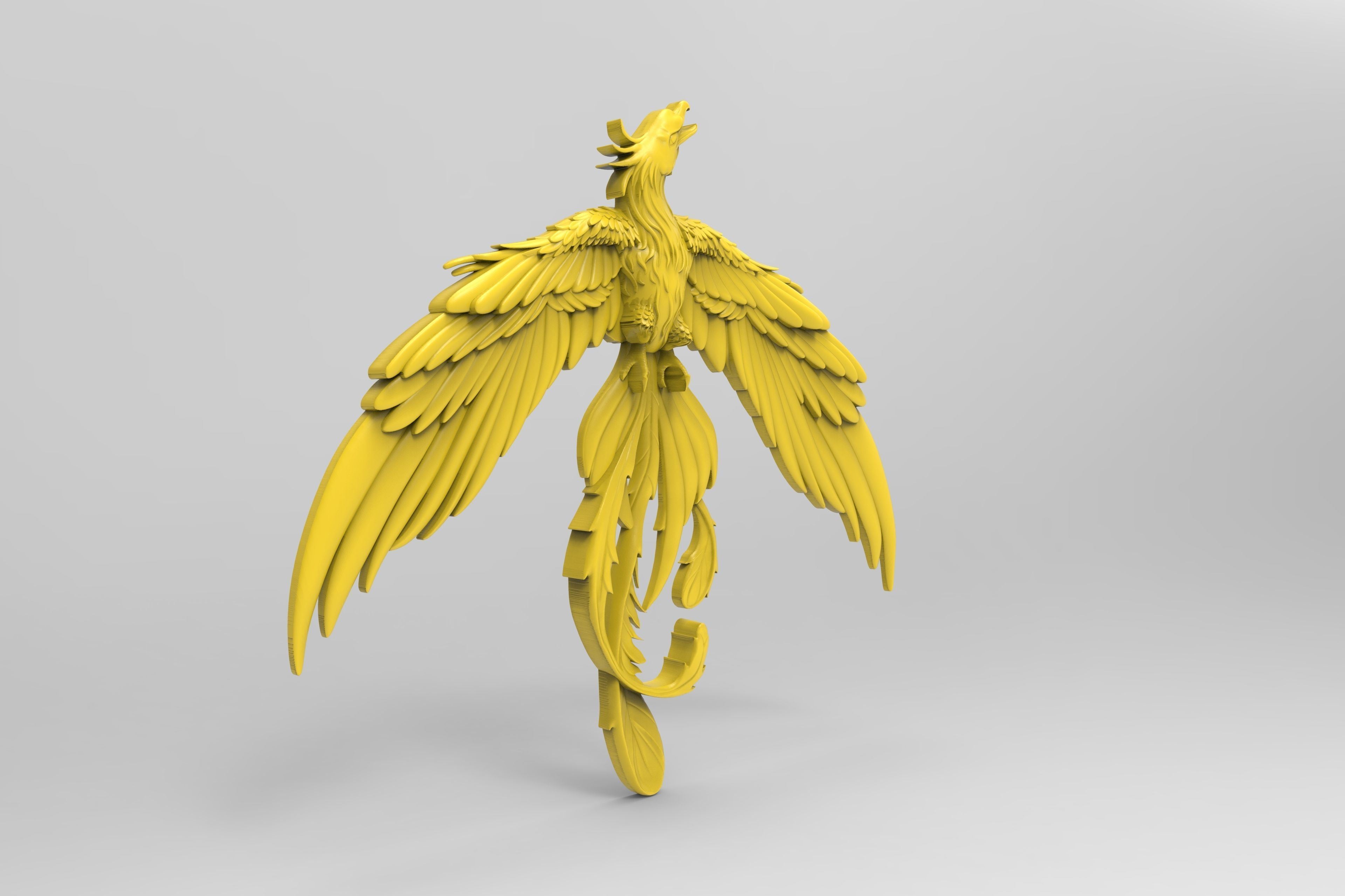 Phoenix Wing Down 3D print model_2