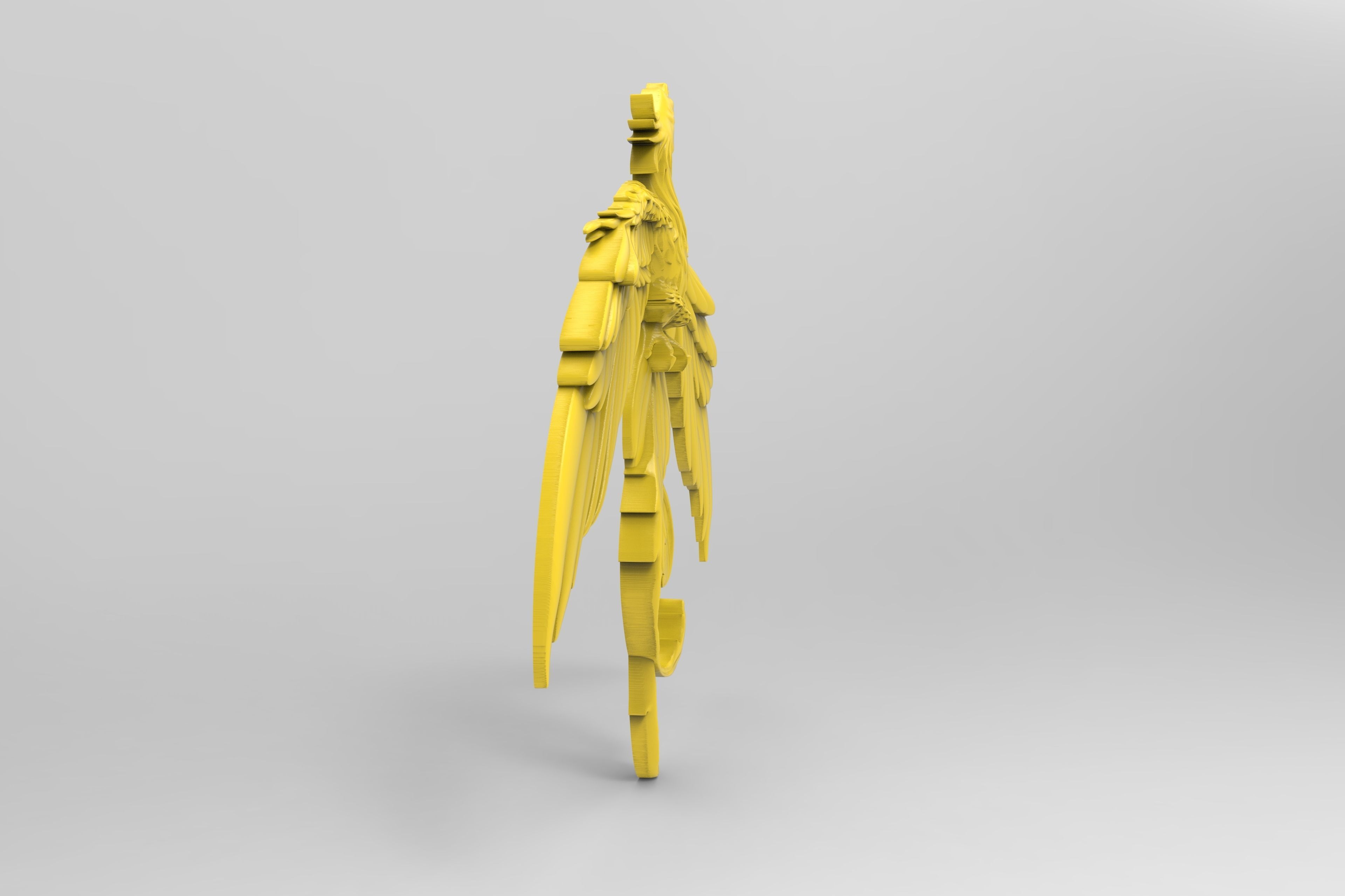 Phoenix Wing Down 3D print model_4