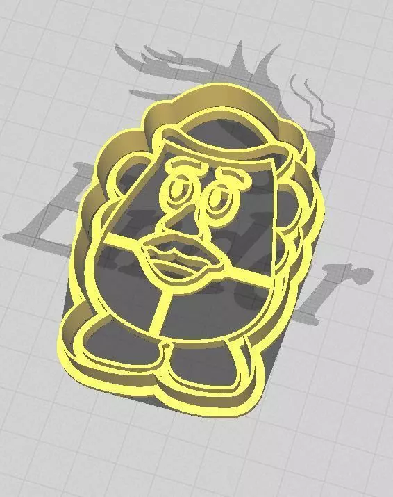 Toy Story Mr Potatoe Head Cookie and Fondant Cutter Embosser 3D print model