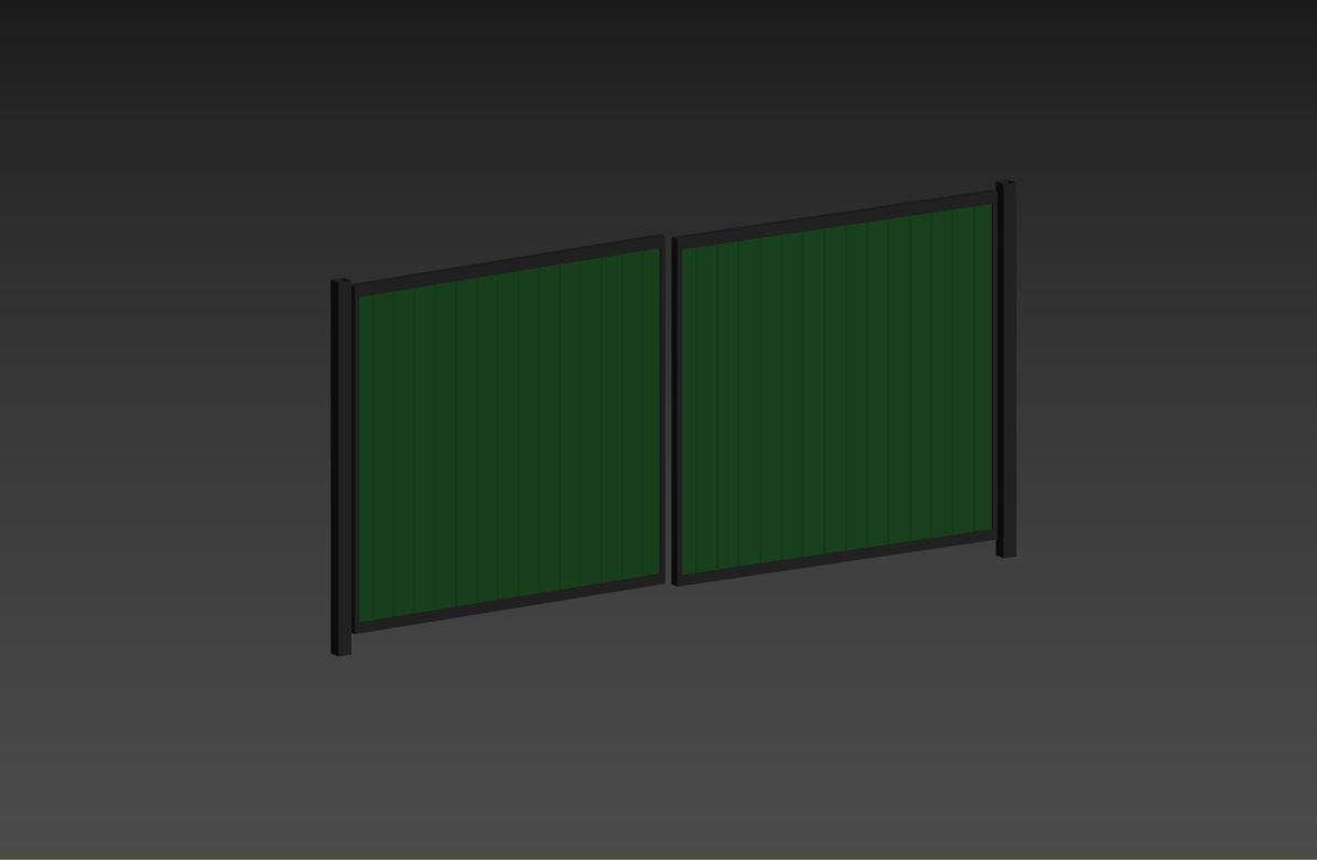 Metal gates 3D model_19