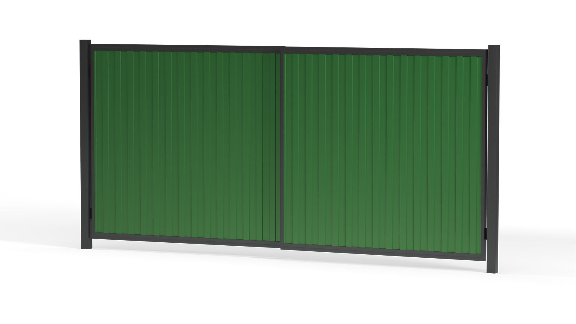 Metal gates 3D model_3