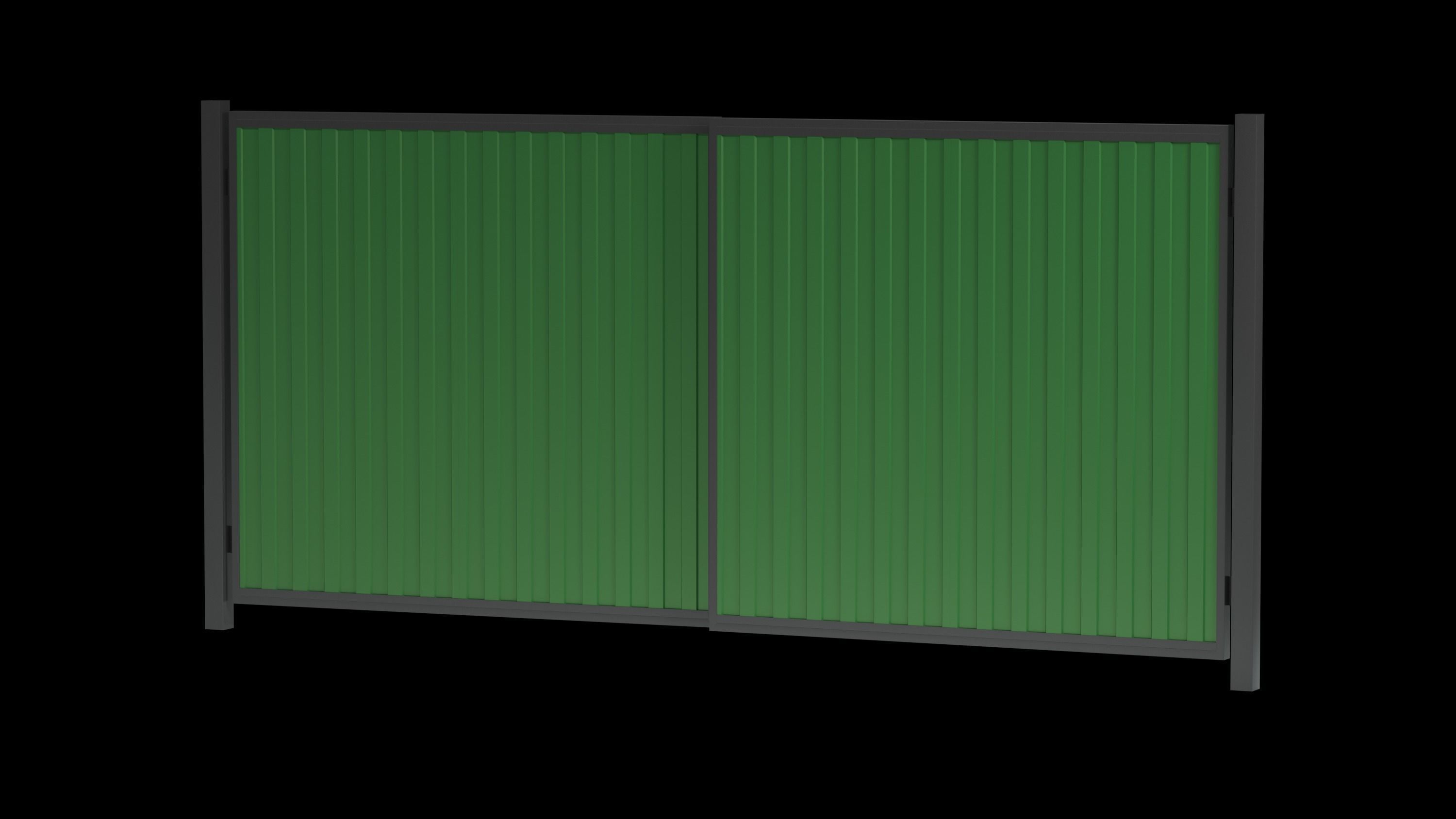 Metal gates 3D model_6