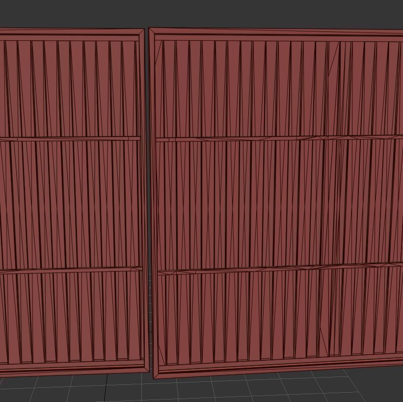 Metal gates 3D model_11