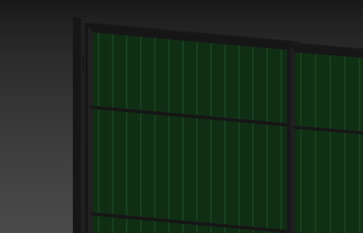 Metal gates 3D model_23