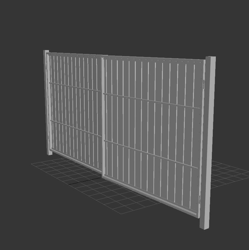 Metal gates 3D model_14
