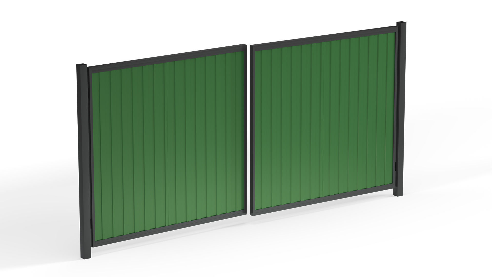 Metal gates 3D model_1