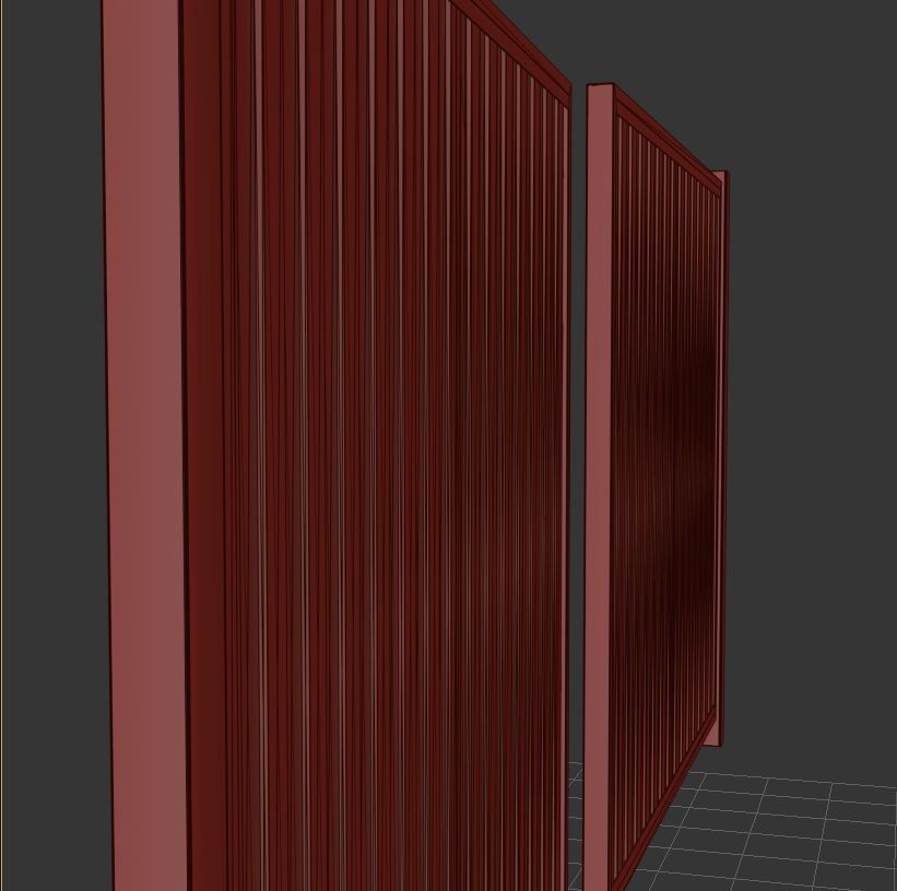 Metal gates 3D model_10
