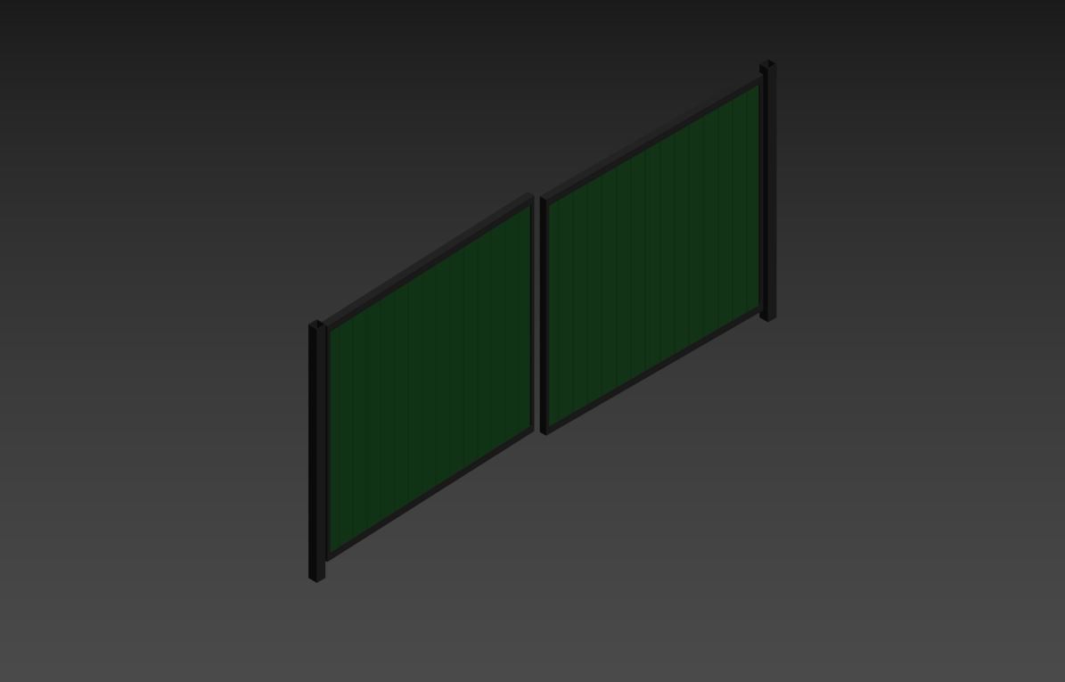 Metal gates 3D model_21