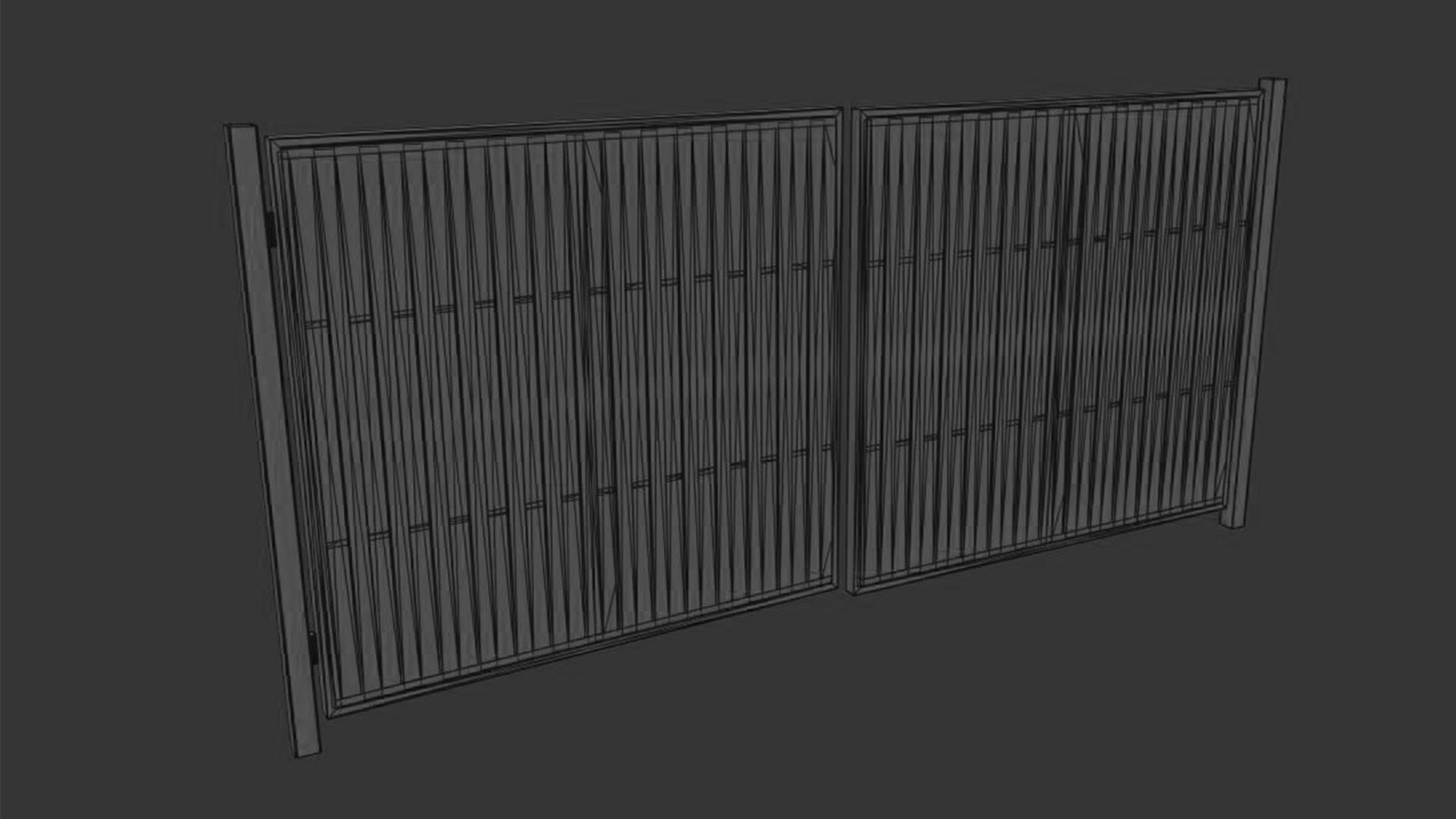 Metal gates 3D model_32
