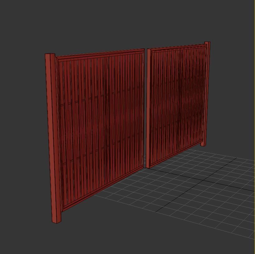 Metal gates 3D model_9