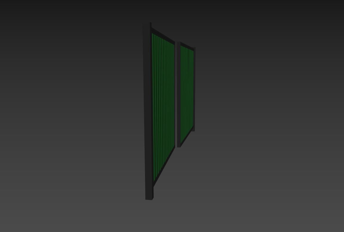 Metal gates 3D model_29