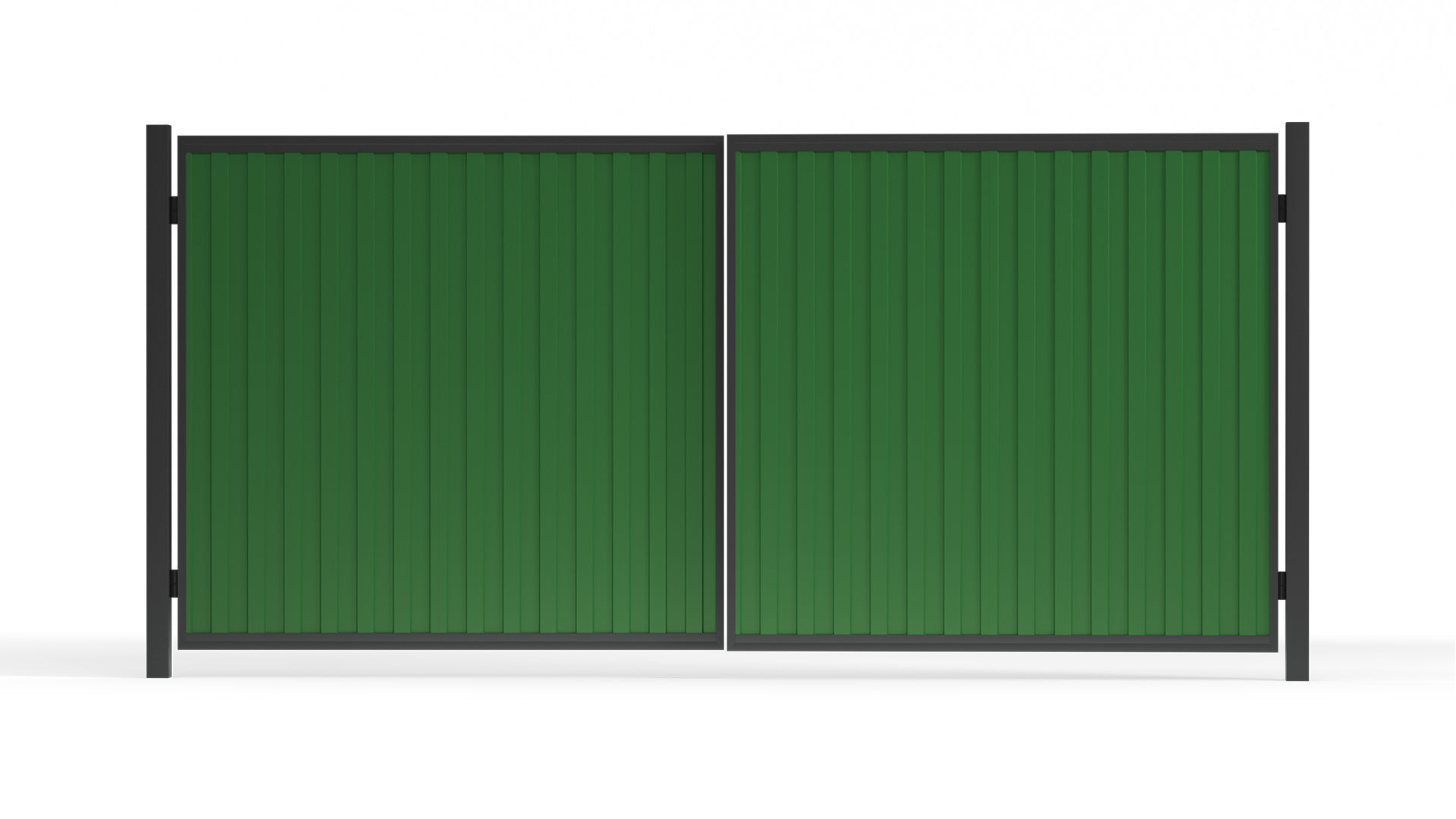 Metal gates 3D model_4