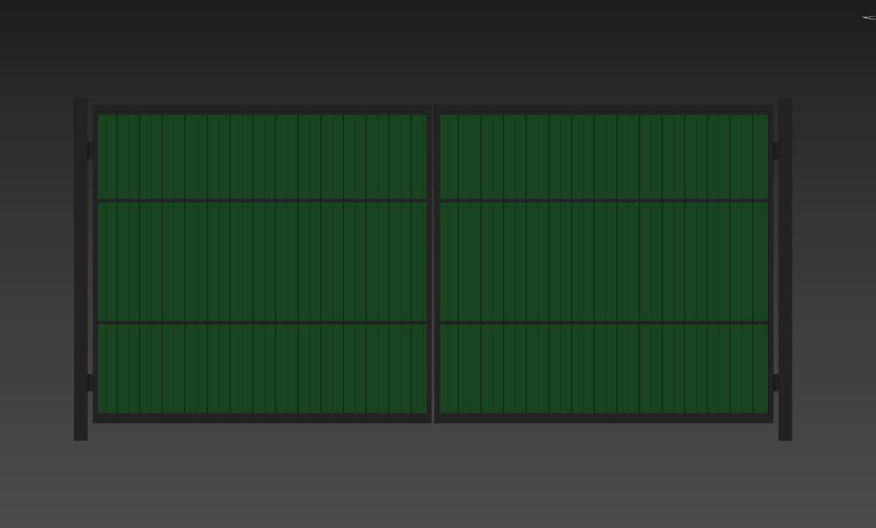 Metal gates 3D model_24