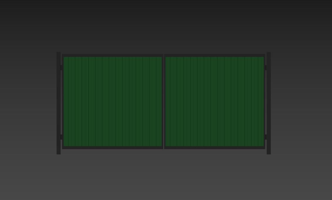 Metal gates 3D model_17