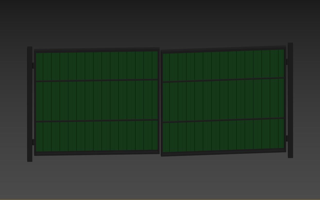 Metal gates 3D model_27