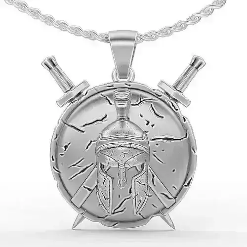 Spartan Sword pendant Silver Gold  Print 3D print model