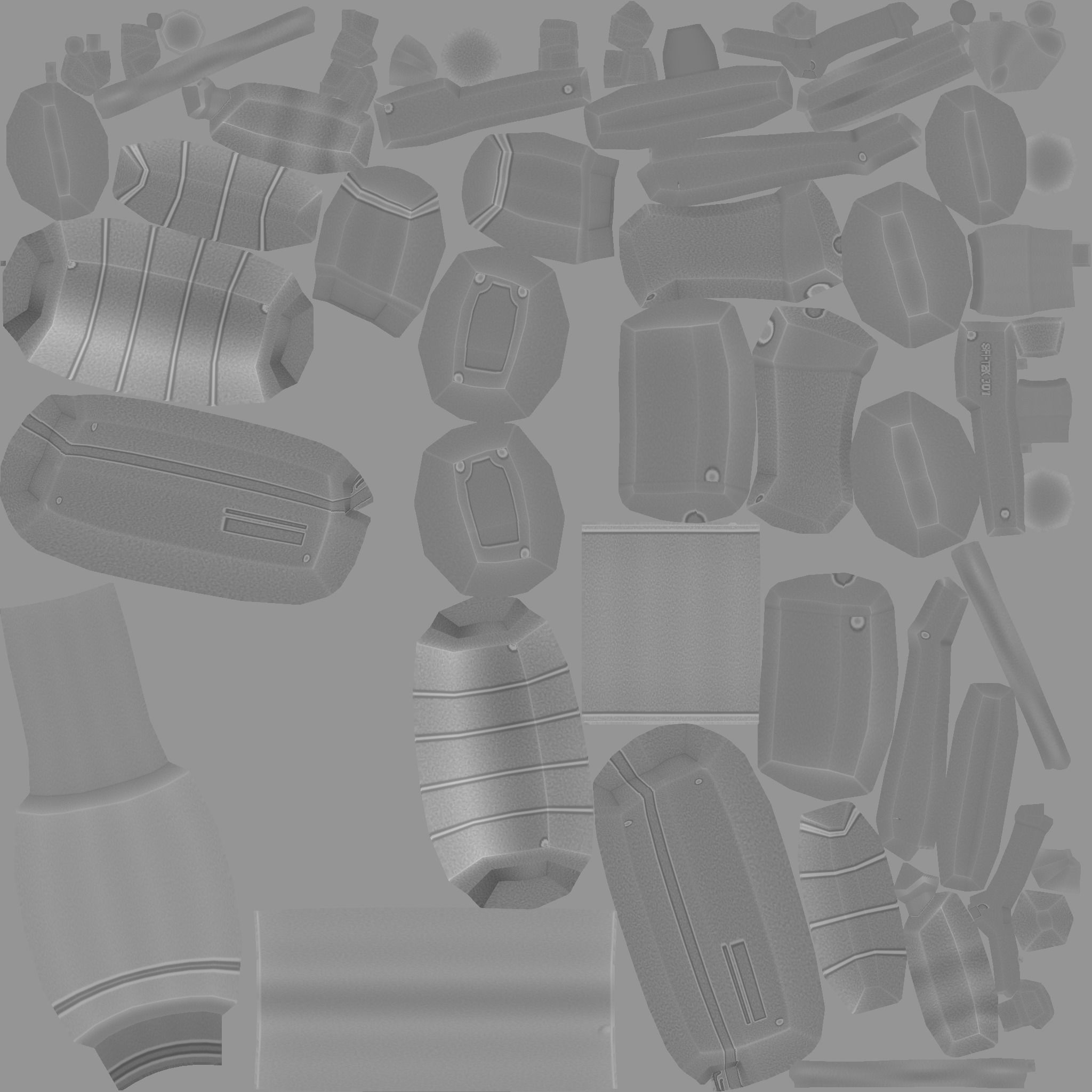 Sci-Fi M4A1-S - Desert Rifle - Gun Weaponry Low-poly 3D model_23