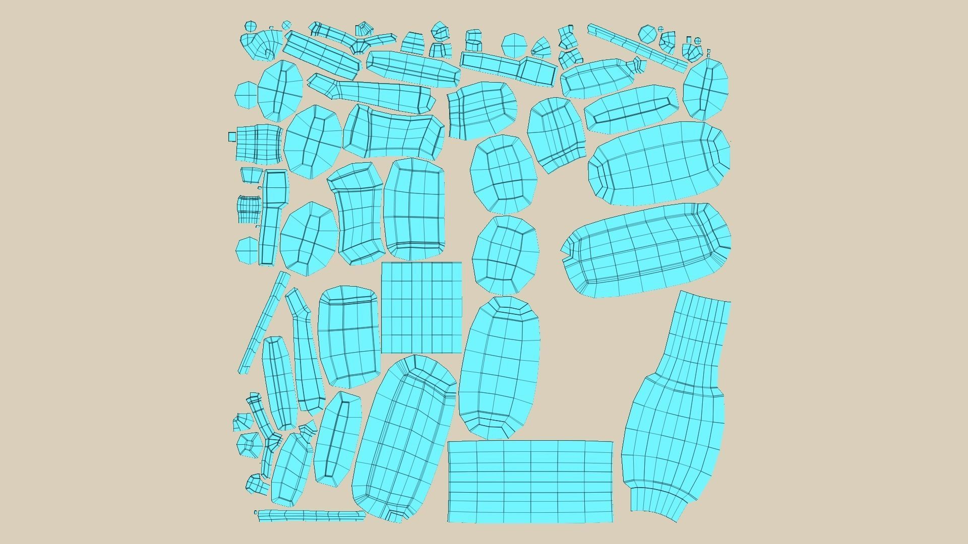Sci-Fi M4A1-S - Desert Rifle - Gun Weaponry Low-poly 3D model_16