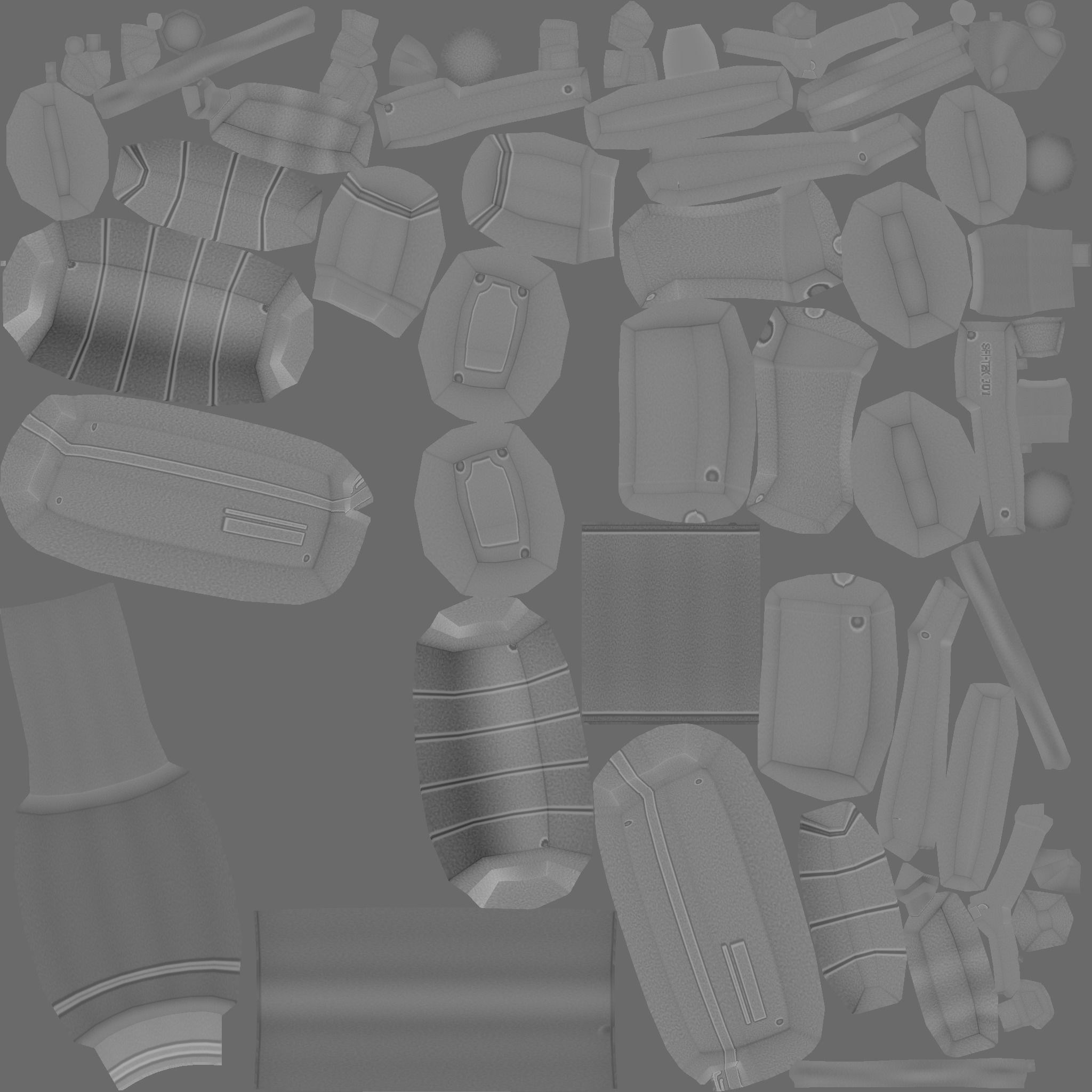 Sci-Fi M4A1-S - Desert Rifle - Gun Weaponry Low-poly 3D model_26