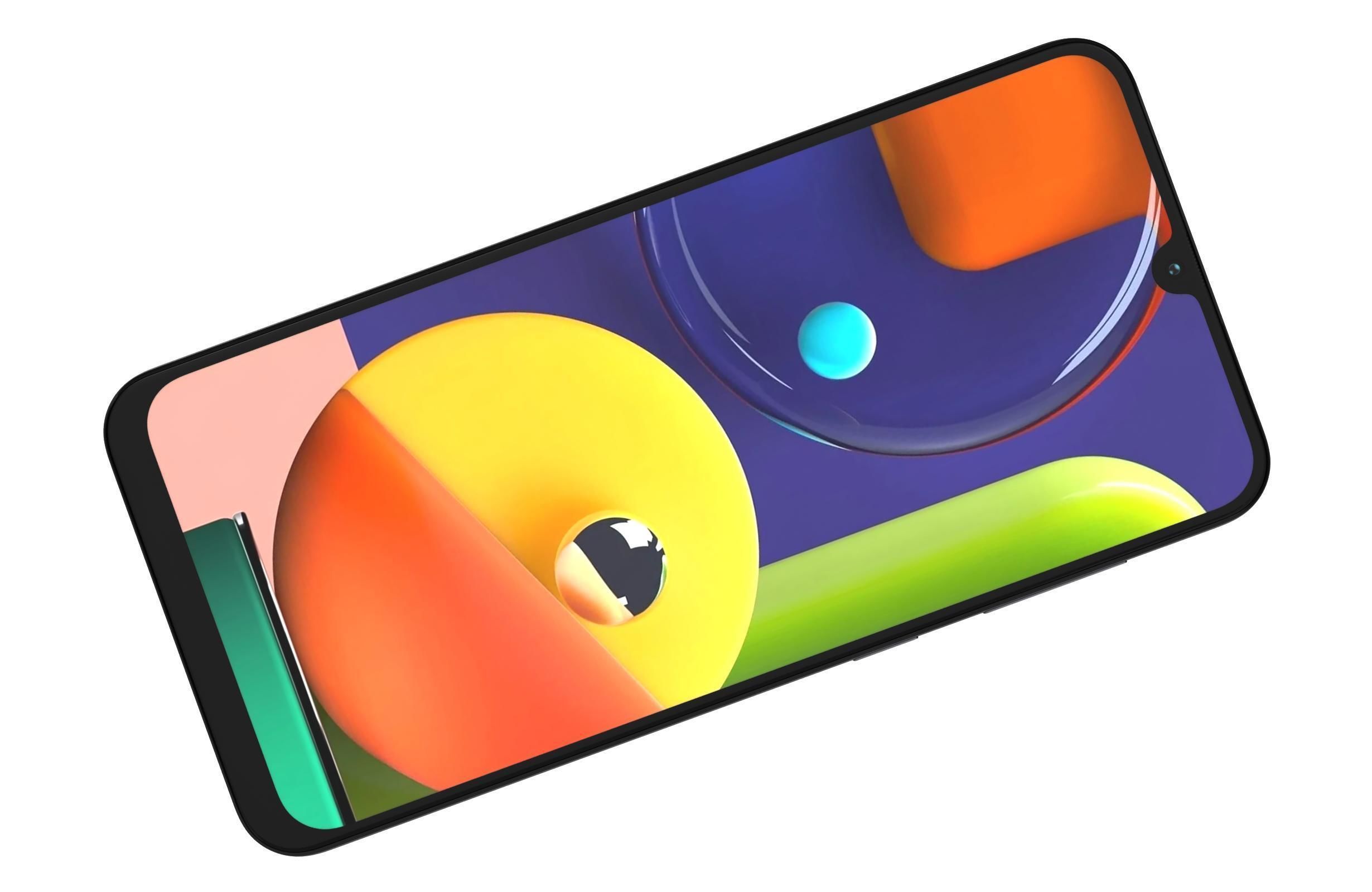 Samsung Galaxy A70s Black 3D model_10