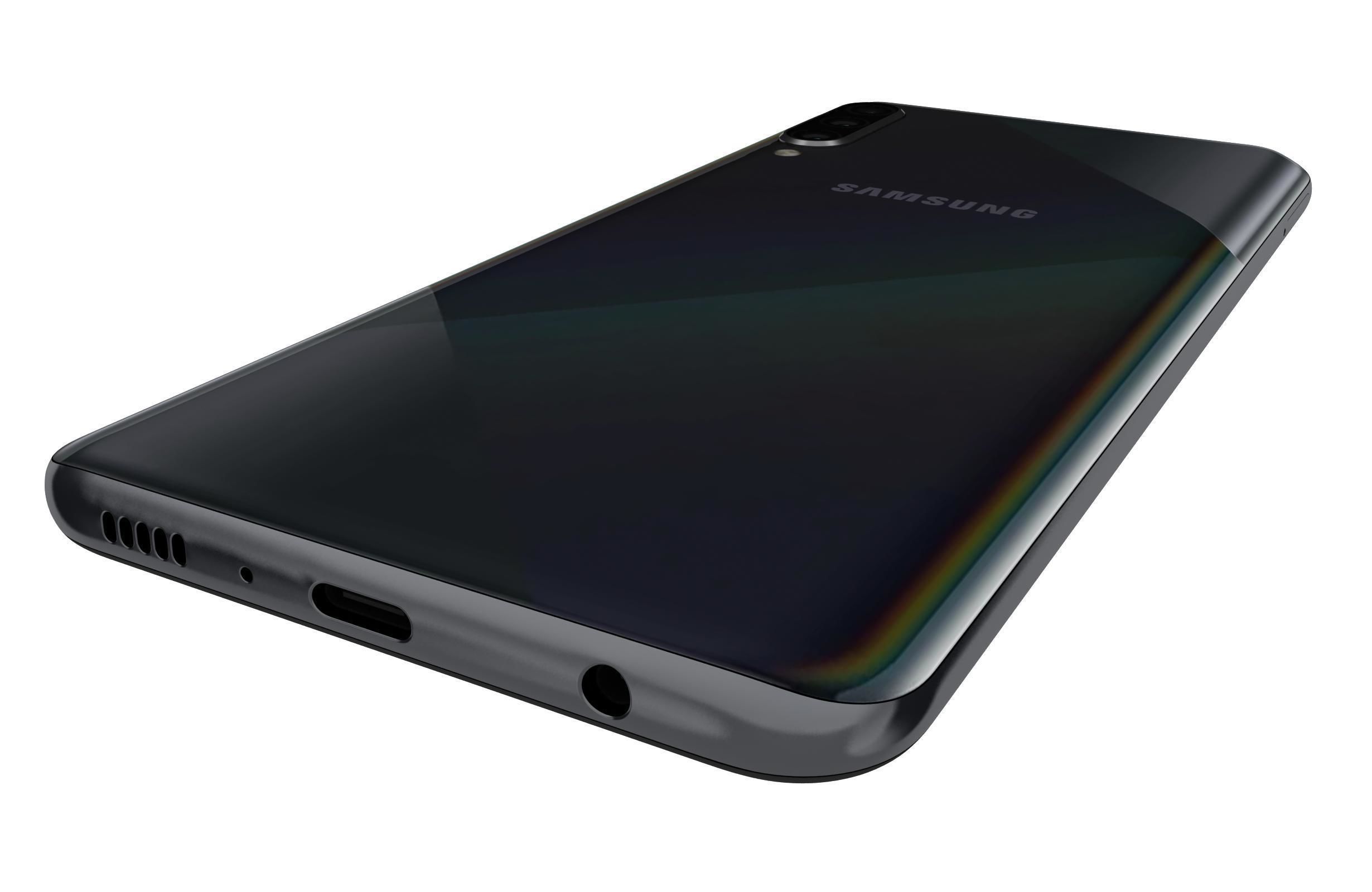 Samsung Galaxy A70s Black 3D model_14