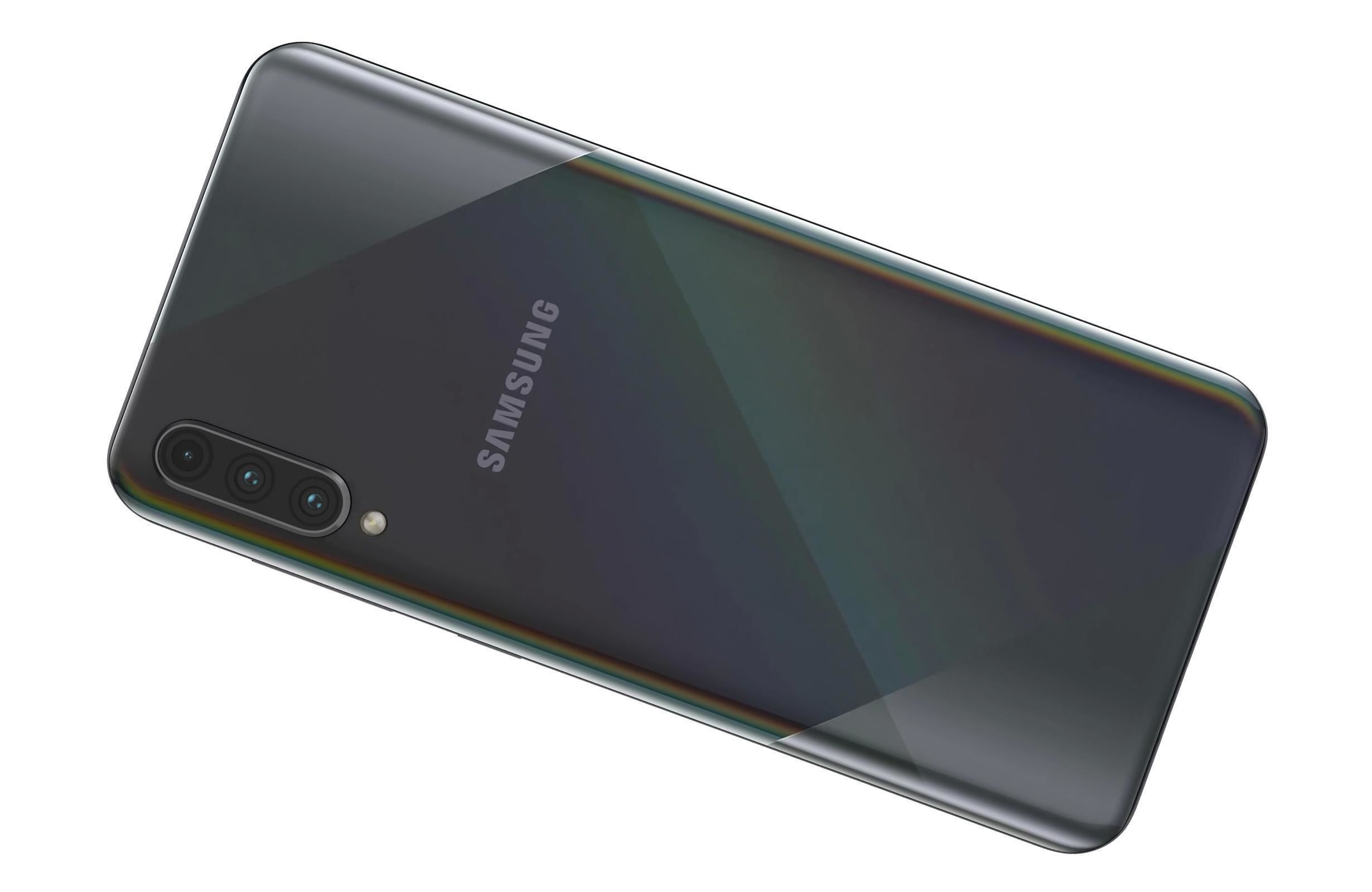 Samsung Galaxy A70s Black 3D model_11