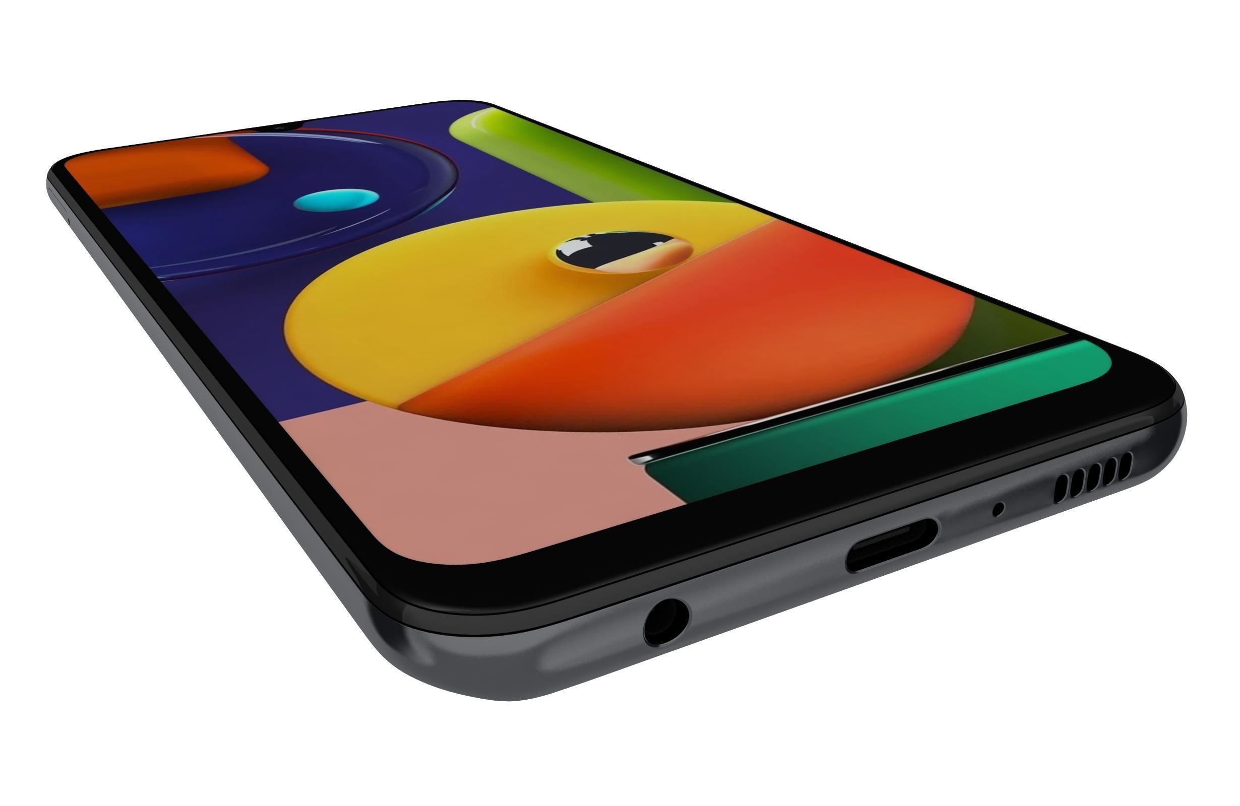 Samsung Galaxy A70s Black 3D model_12