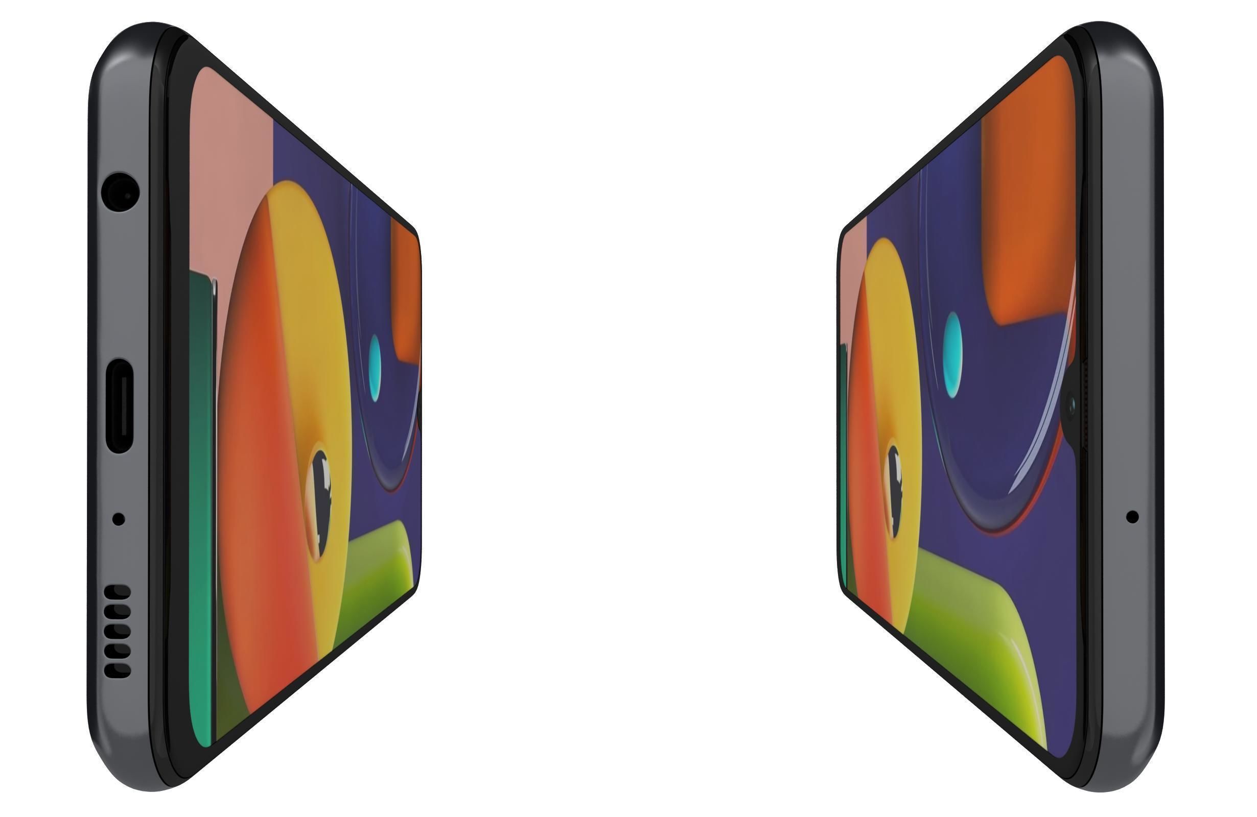 Samsung Galaxy A70s Black 3D model_8