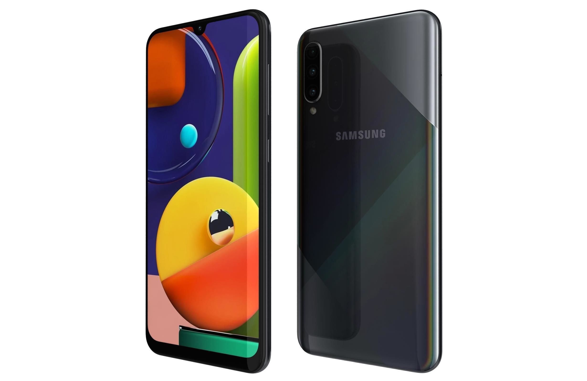 Samsung Galaxy A70s Black 3D model_6