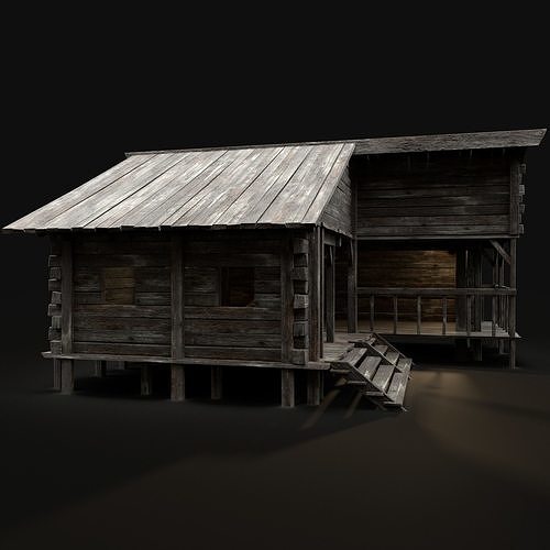 MEDIEVAL INDUSTRIAL FANTASY TOWN VILLAGE BUILDINGS COLLECTION 3D Model Pack 7