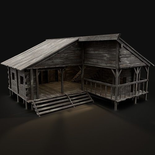 MEDIEVAL INDUSTRIAL FANTASY TOWN VILLAGE BUILDINGS COLLECTION 3D Model Pack 3