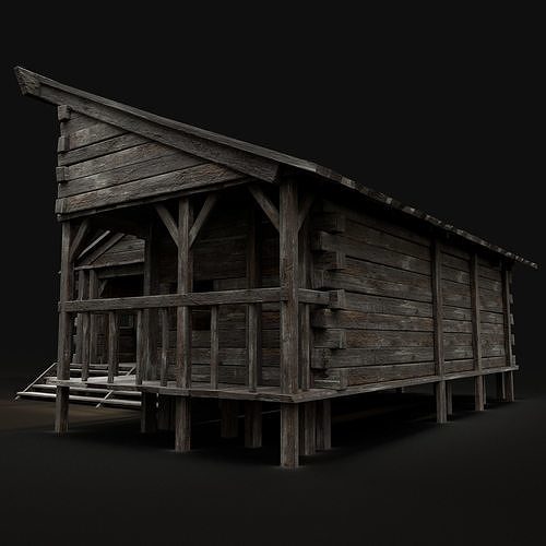 MEDIEVAL INDUSTRIAL FANTASY TOWN VILLAGE BUILDINGS COLLECTION 3D Model Pack 6