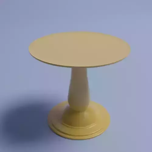 Simple yellow cake stand