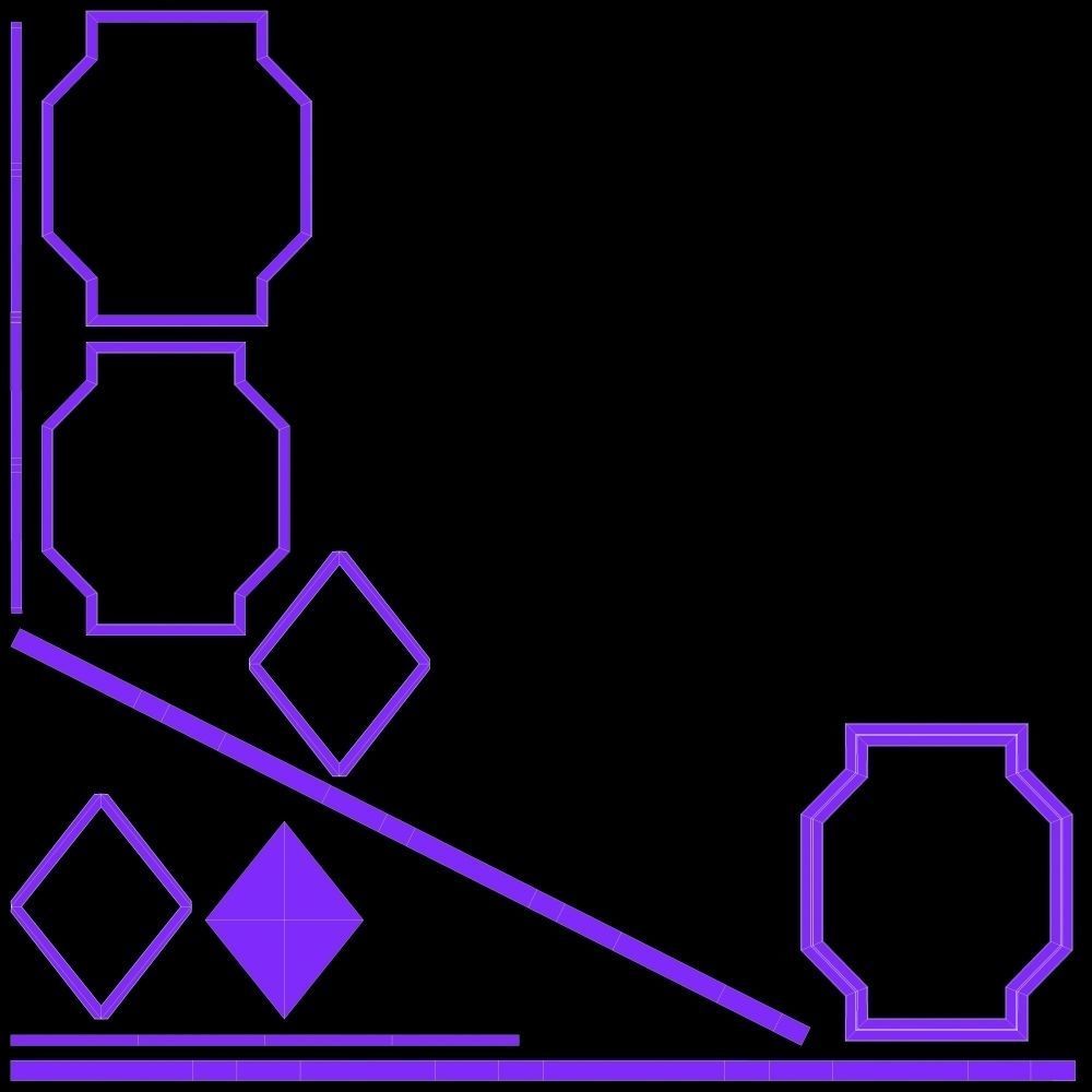 Wall Hanging Wooden Clock Low-poly 3D model_10