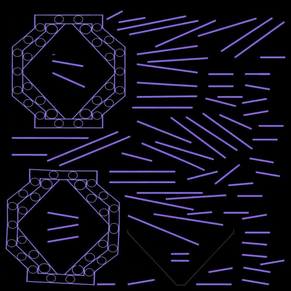 Wall Hanging Wooden Clock Low-poly 3D model_9