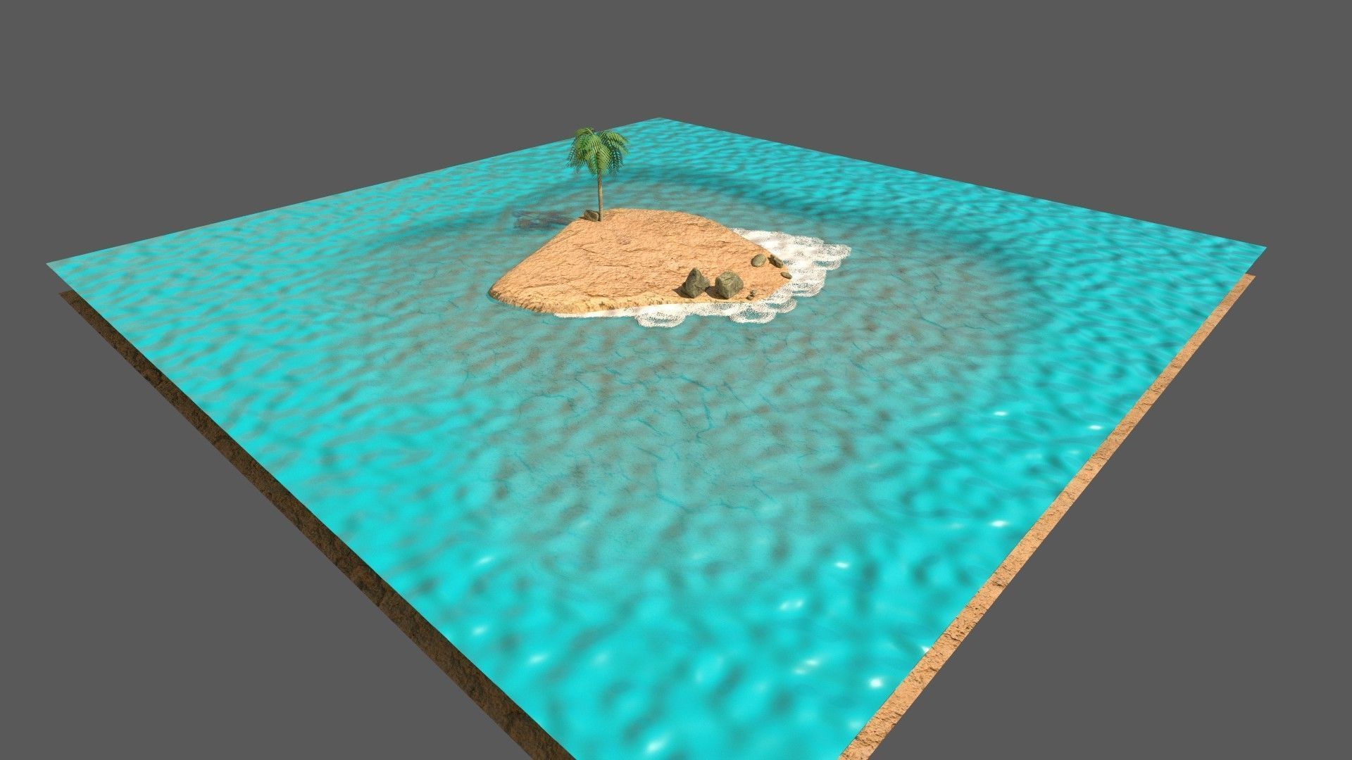 low poly island pack Low-poly 3D model_14
