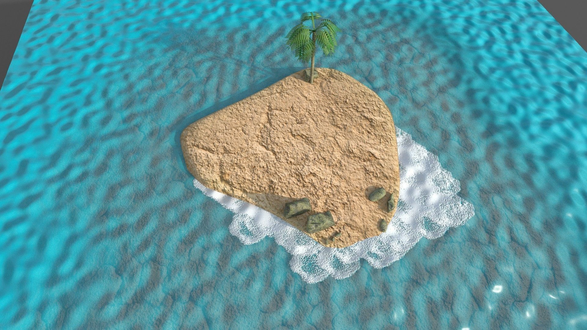 low poly island pack Low-poly 3D model_16
