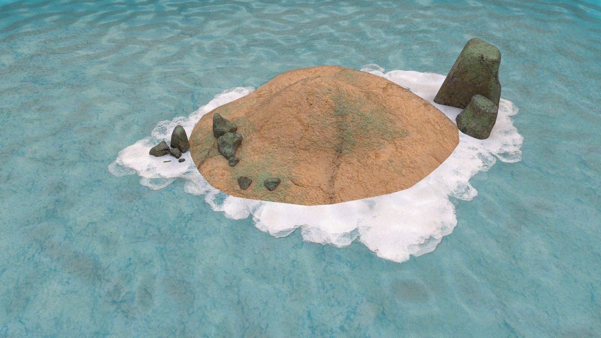 low poly island pack Low-poly 3D model_34