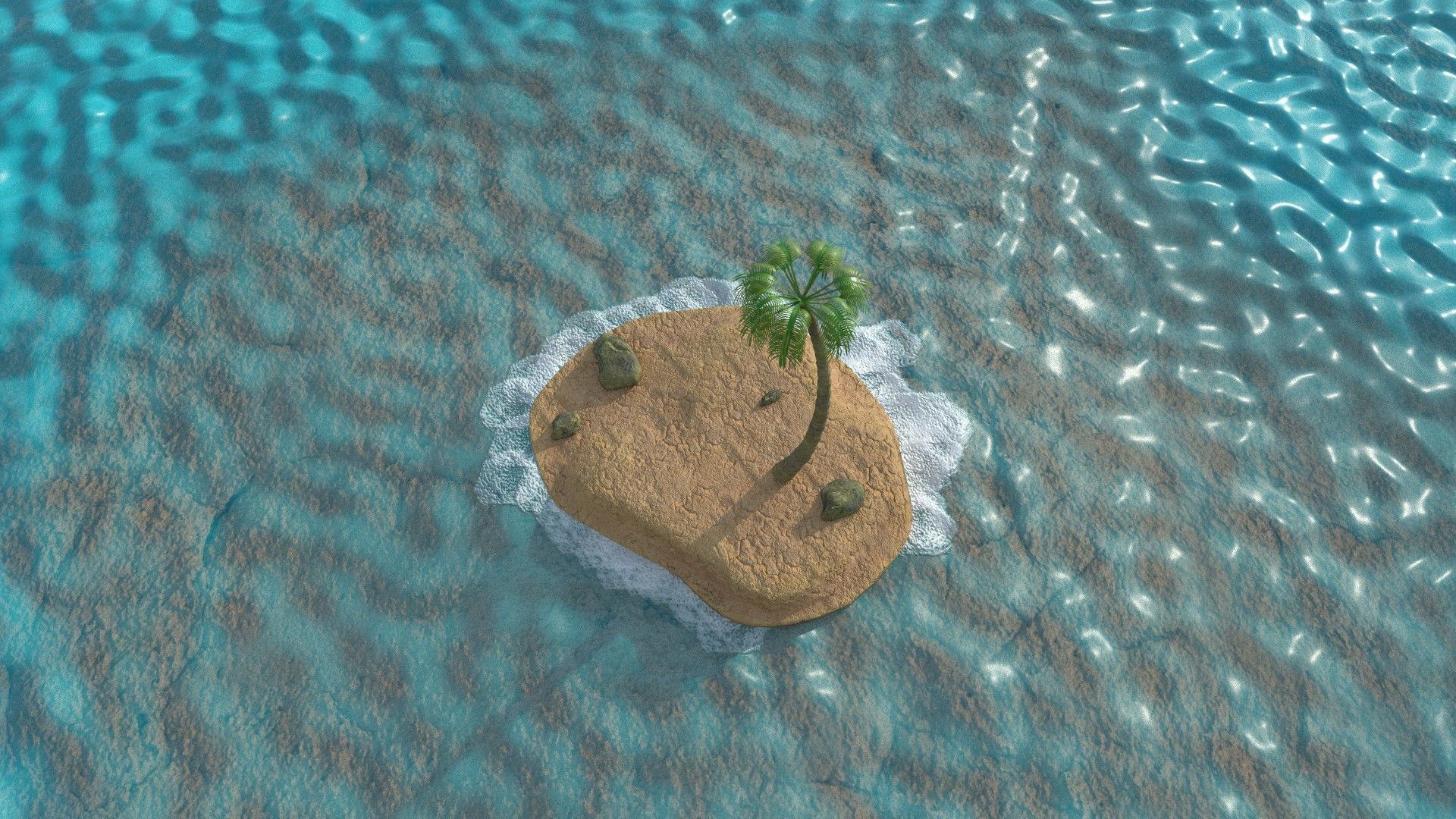 low poly island pack Low-poly 3D model_23