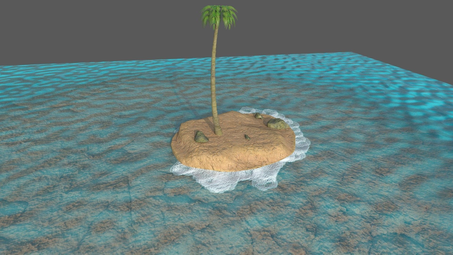 low poly island pack Low-poly 3D model_28