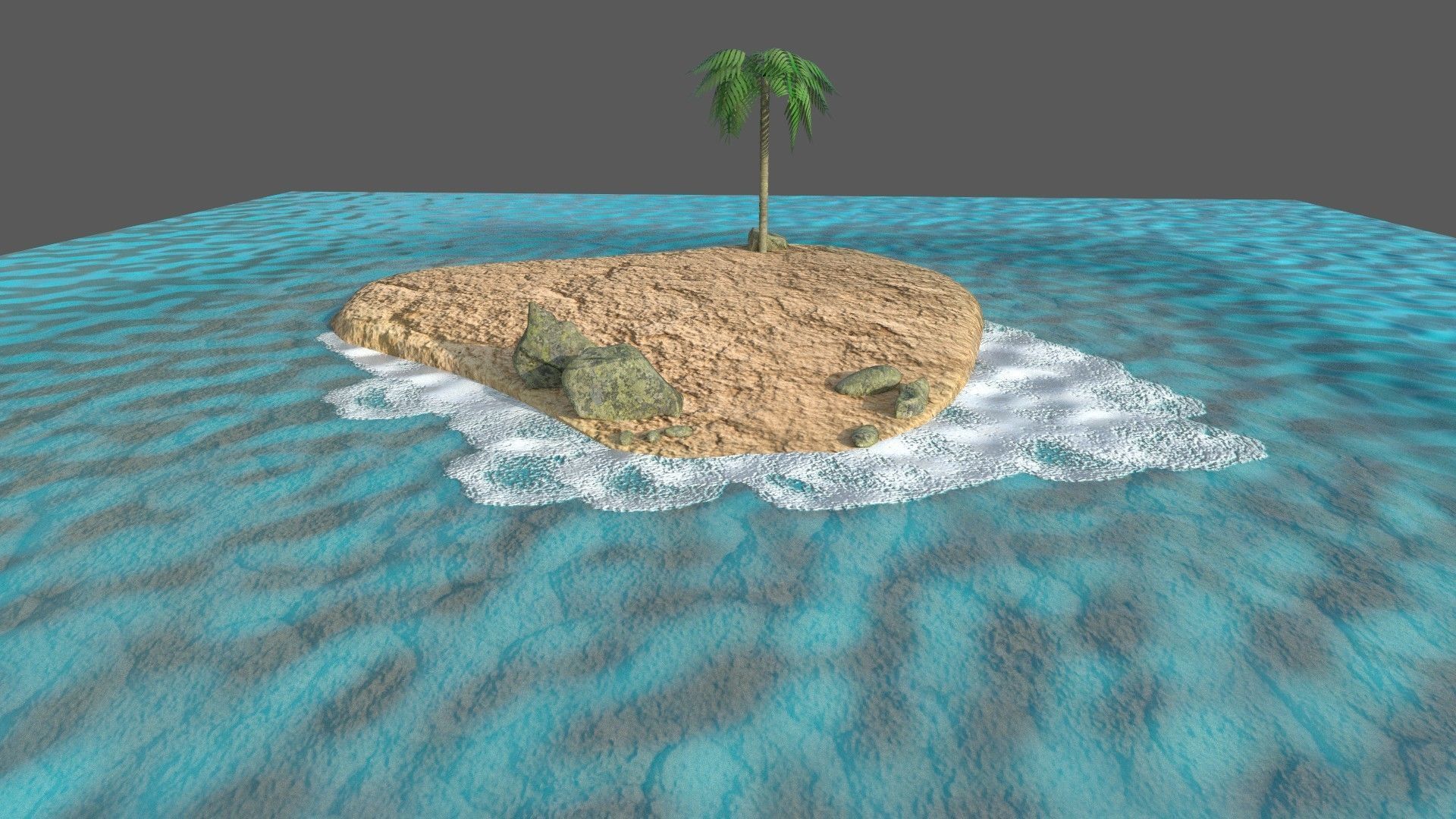 low poly island pack Low-poly 3D model_15